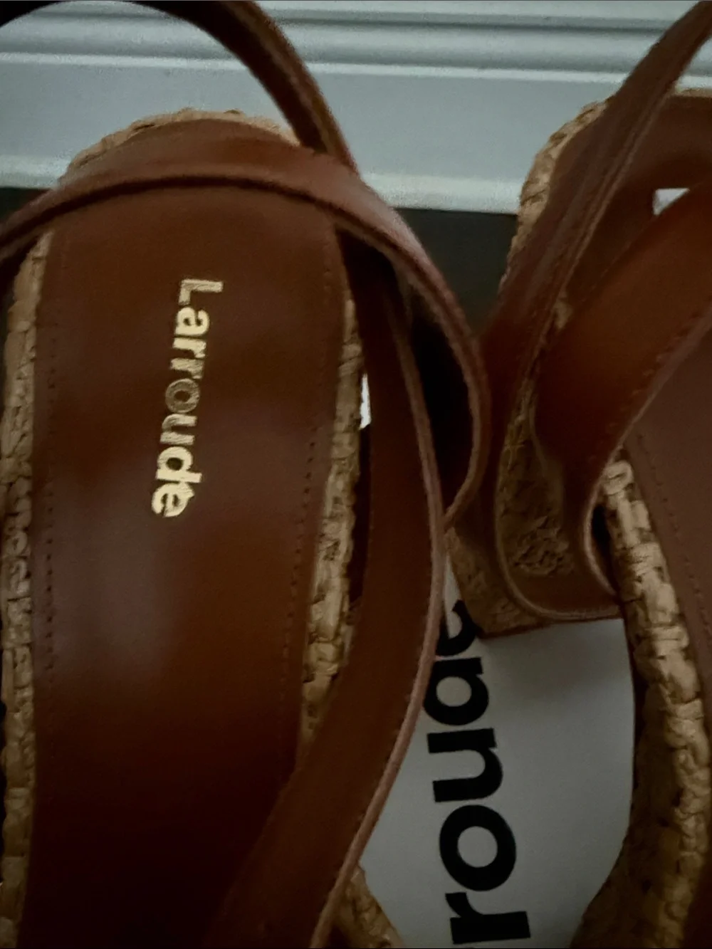 Larroude leather upper